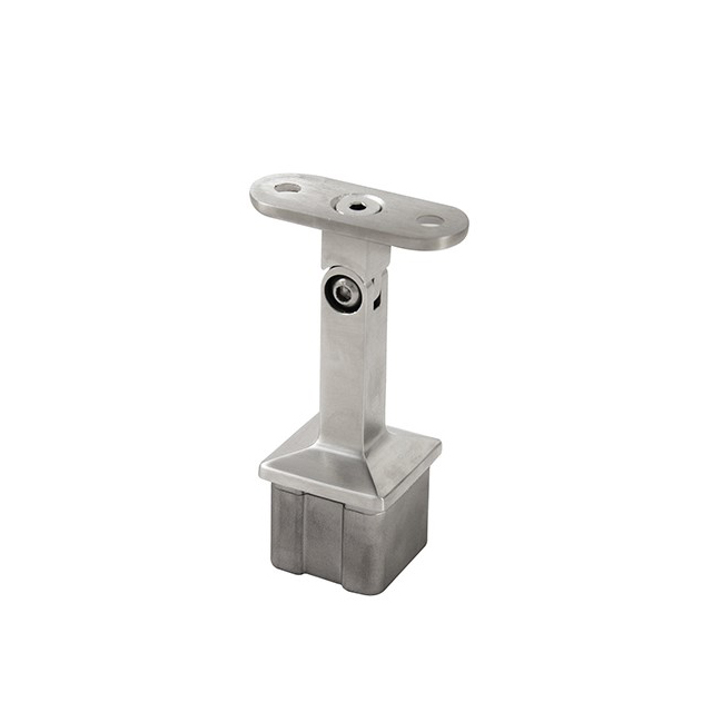 Stainless Steel Adjustable Square Tube Handrail Support