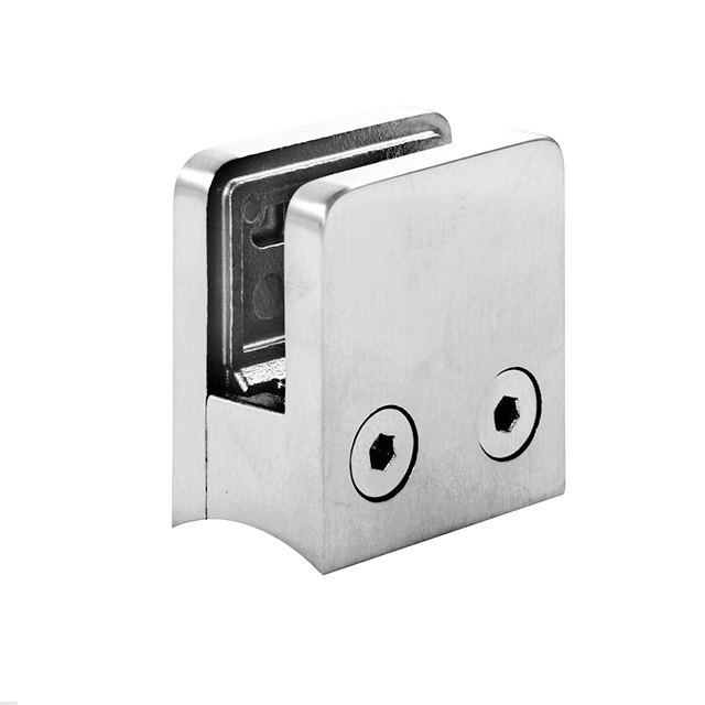 Straight Curved Angular Residential buildings Stainless Steel Glass Railing glass clamp