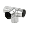 Stianless Steel 90° Four Way Flush Tee 4-Way Handrail Connector 