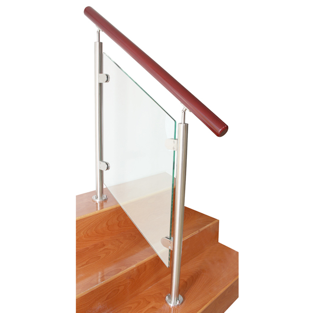 Contemporary Rounded Hotels Restaurants Offices Stainless Steel Glass Railing 