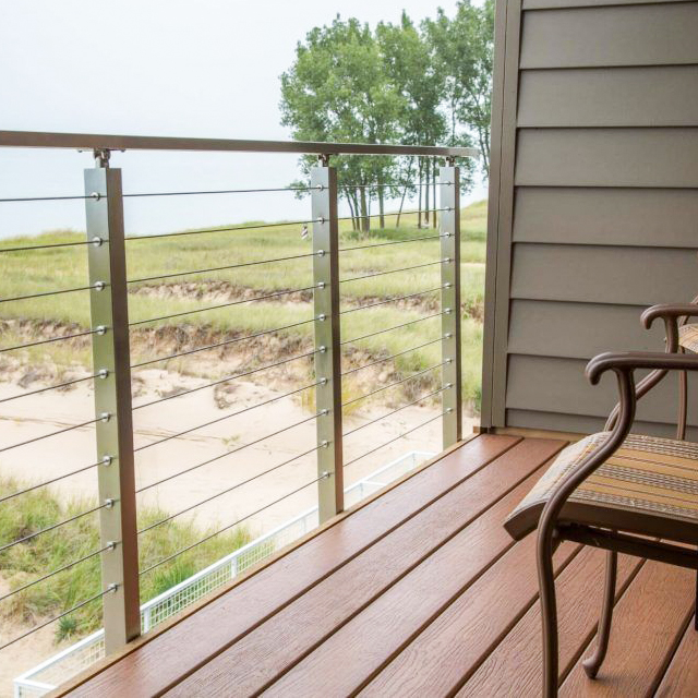 Deck Staircase Walkway stainless steel Cable Railing