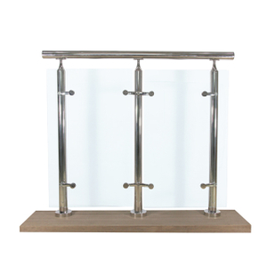Balcony Staircase Stainless Steel Glass Balustrade Railing
