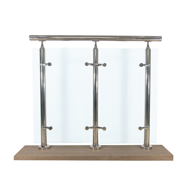 Balcony Staircase Stainless Steel Glass Balustrade Railing