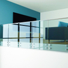 Staircase Terrace frameless glass standoff Railing