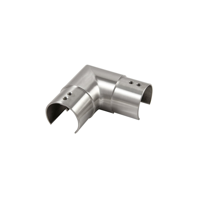 Stainless Steel 90 Degrees Single Slot Elbow Handrail Connector