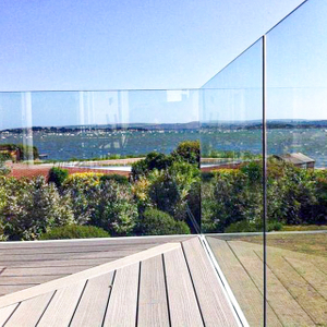 Modern Indoor And Outdoor Aluminum Frameless Glass Railing